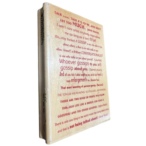 Hampton Art Stamps : Diffusion 2641 Talk Talk... Wooden Rubber Stamp Block - Picture 3 of 7